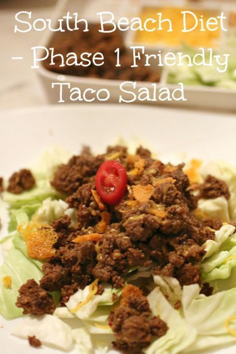 Taco Salad – South Beach Diet Phase 1 Friendly -   13 south beach diet dinner
 ideas