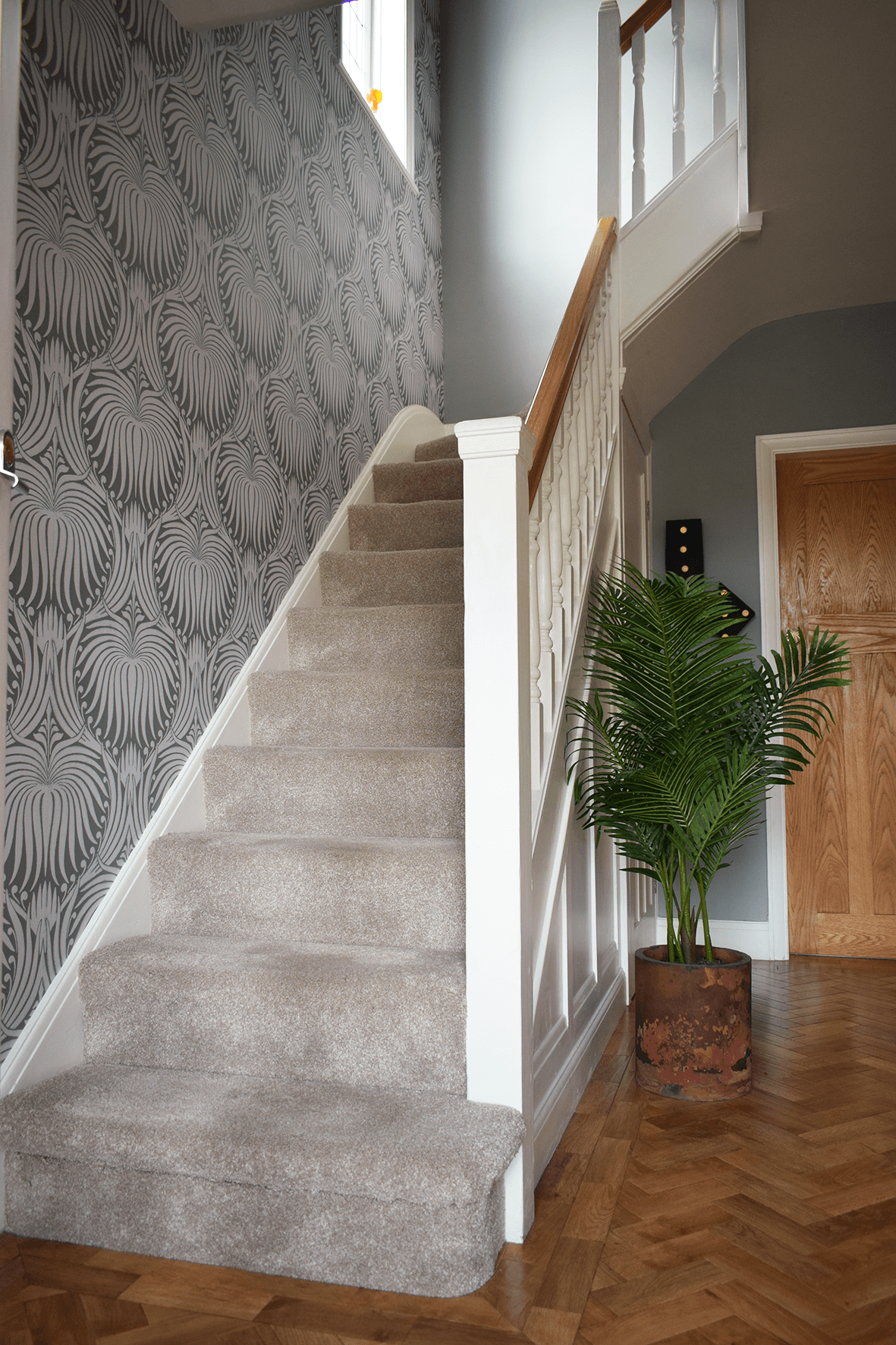 Hallway Renovation: Before and After -   13 stairway decor wallpaper
 ideas