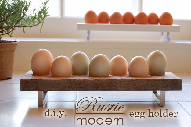 DIY Egg Holder.Rustic or ModernGreat Last Minute DIY Gift! -   15 diy ornaments holder
 ideas
