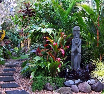 How to Create a Tropical Garden -   15 lush tropical garden
 ideas