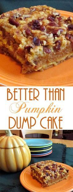 Better Than Pumpkin Dump Cake -   15 pumpkin recipes food
 ideas
