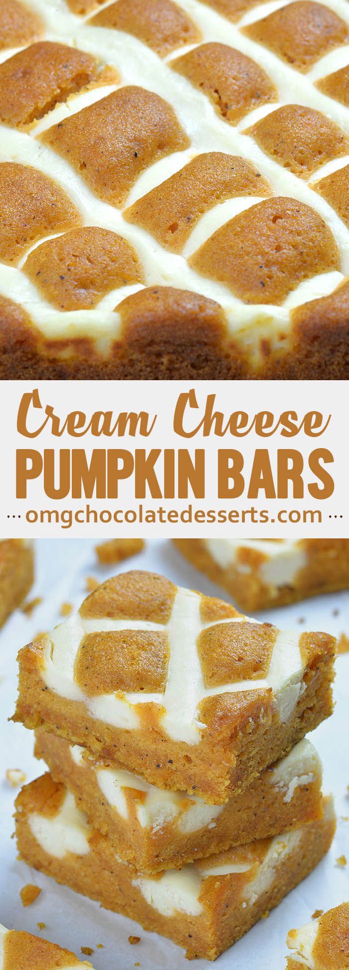 Pumpkin Bars with Cream Cheese -   15 pumpkin recipes food
 ideas