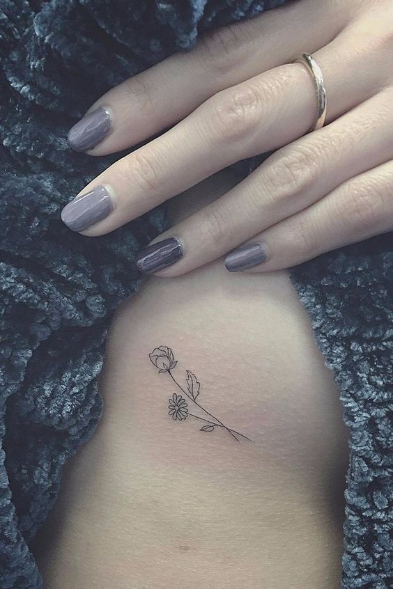 22 Tiny Side-Boob Tattoo Ideas That Prove It's All About Placement -   15 secret tattoo placement
 ideas