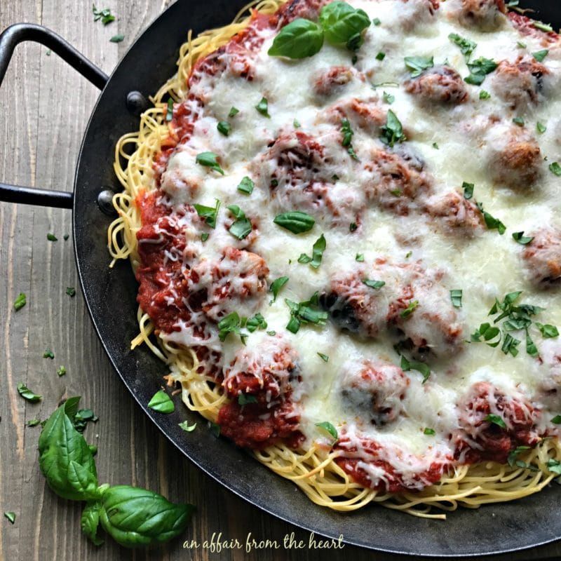 Baked Spaghetti and Meatballs -   15 spaghetti baking recipes
 ideas