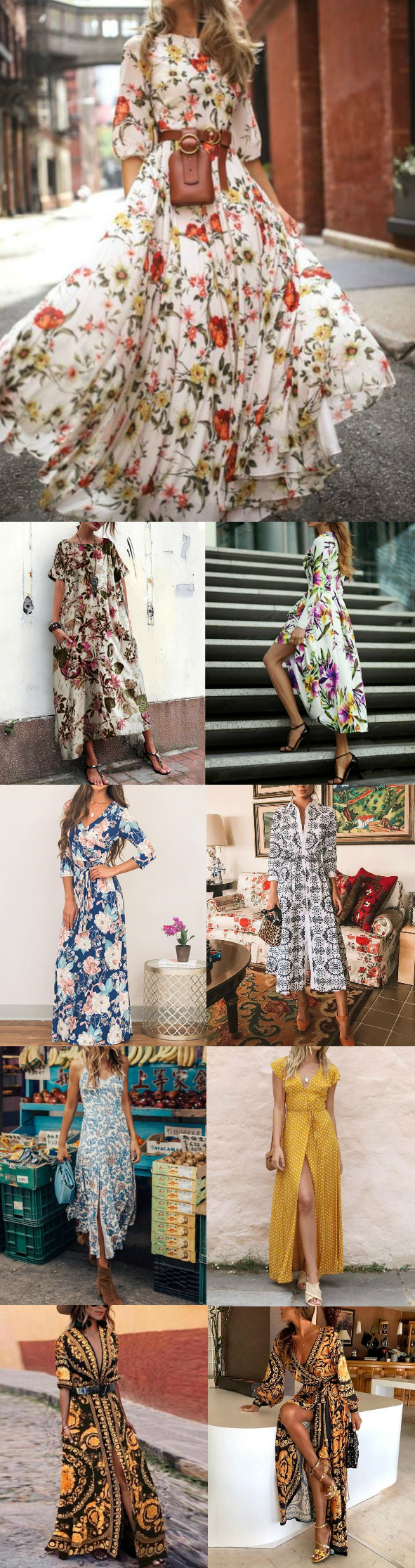 100+ Popular Spring Summer Floral Maxi Dresses for You.Up to 70% OFF!Buy More Save More! -   16 female hipster style
 ideas