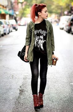How to Do the Street Style Punk Look -   16 female hipster style
 ideas
