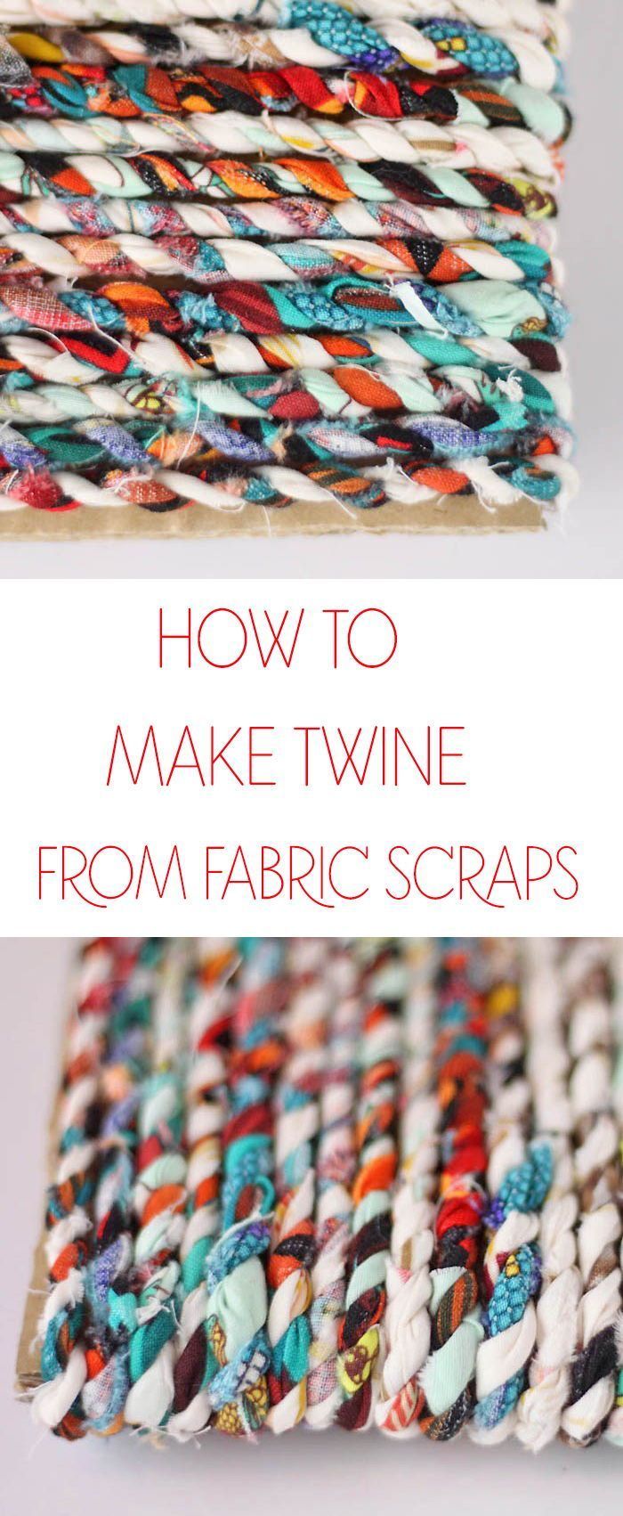 How to Make Twine from Fabric Scraps -   17 recycled fabric crafts
 ideas