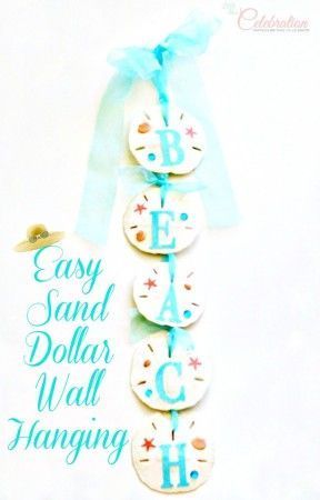 Easy Sand Dollar Wall Hanging -   17 shell crafts wall
 ideas