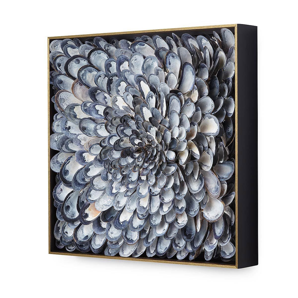 Infinite Mussels Wall Sculpture | shell art -   17 shell crafts wall
 ideas