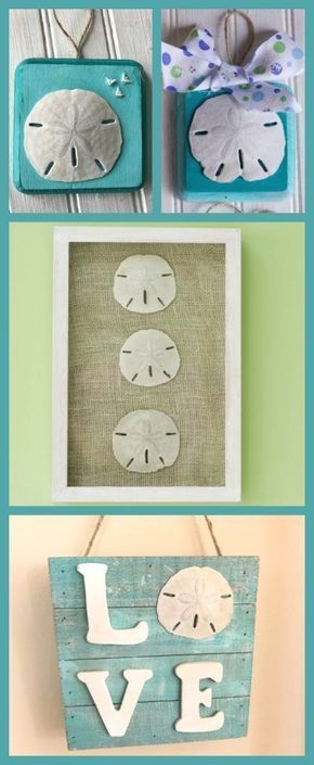Three Sand Dollar Crafts To Remind You of Your Beach Vacation -   17 shell crafts wall
 ideas