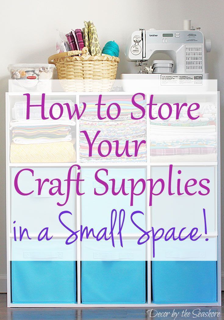 How to Store Your Craft Supplies in a Small Space -   18 crafts storage thoughts
 ideas