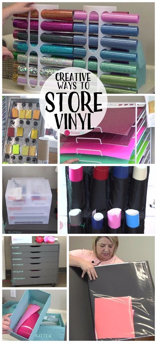 Creative Ways To Store Vinyl -   18 crafts storage thoughts
 ideas