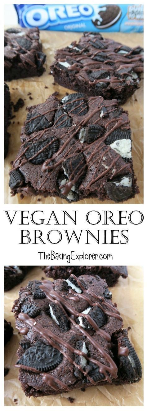 Vegan Oreo Brownies -   18 diet desserts vegan
 ideas