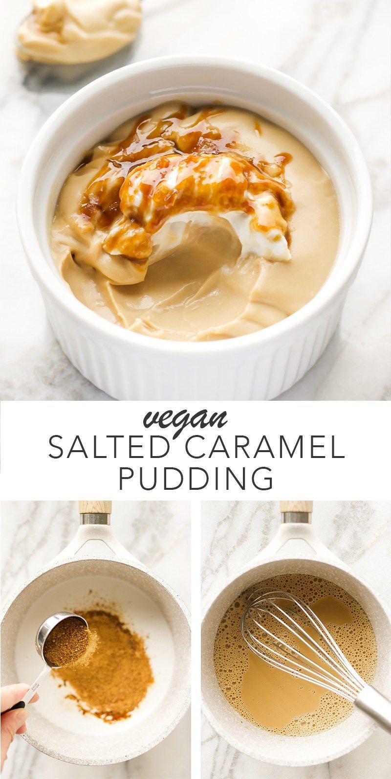 Vegan Salted Caramel Pudding -   18 diet desserts vegan
 ideas