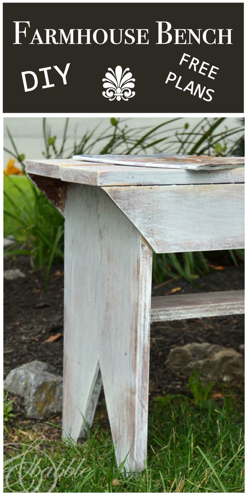 DIY Farmhouse Bench -   18 diy bench plans
 ideas