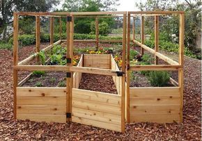 Outdoor Living Today - RB812DFO Raised Garden Bed 8 x 12 with Deer Fence Kit -   18 raised garden borders
 ideas