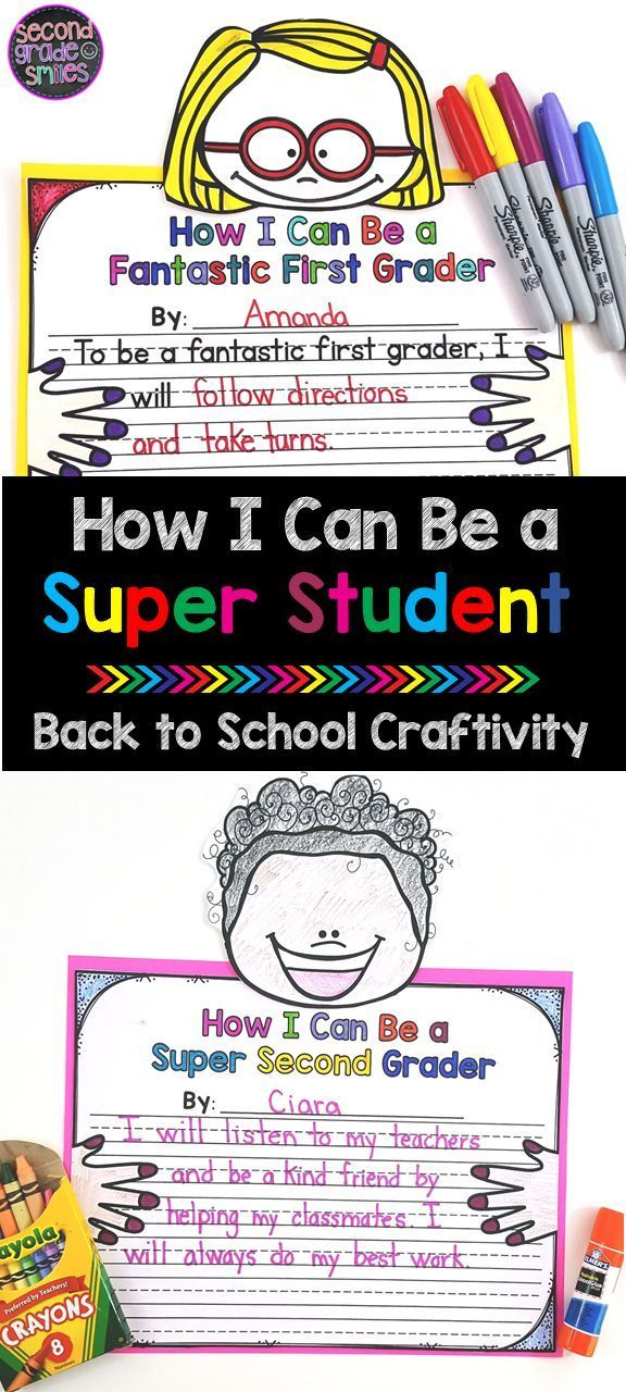 Back to School Craftivity -   18 school crafts show
 ideas