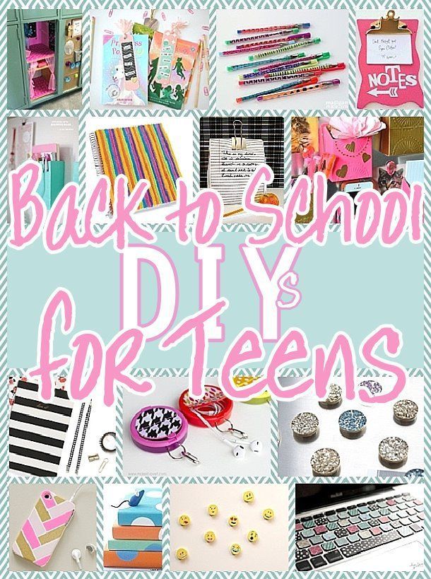 The BEST Back to School DIY Projects for Teens and Tweens {Locker Decorations, Customized School Supplies, Accessories and MORE!} -   18 school crafts show
 ideas