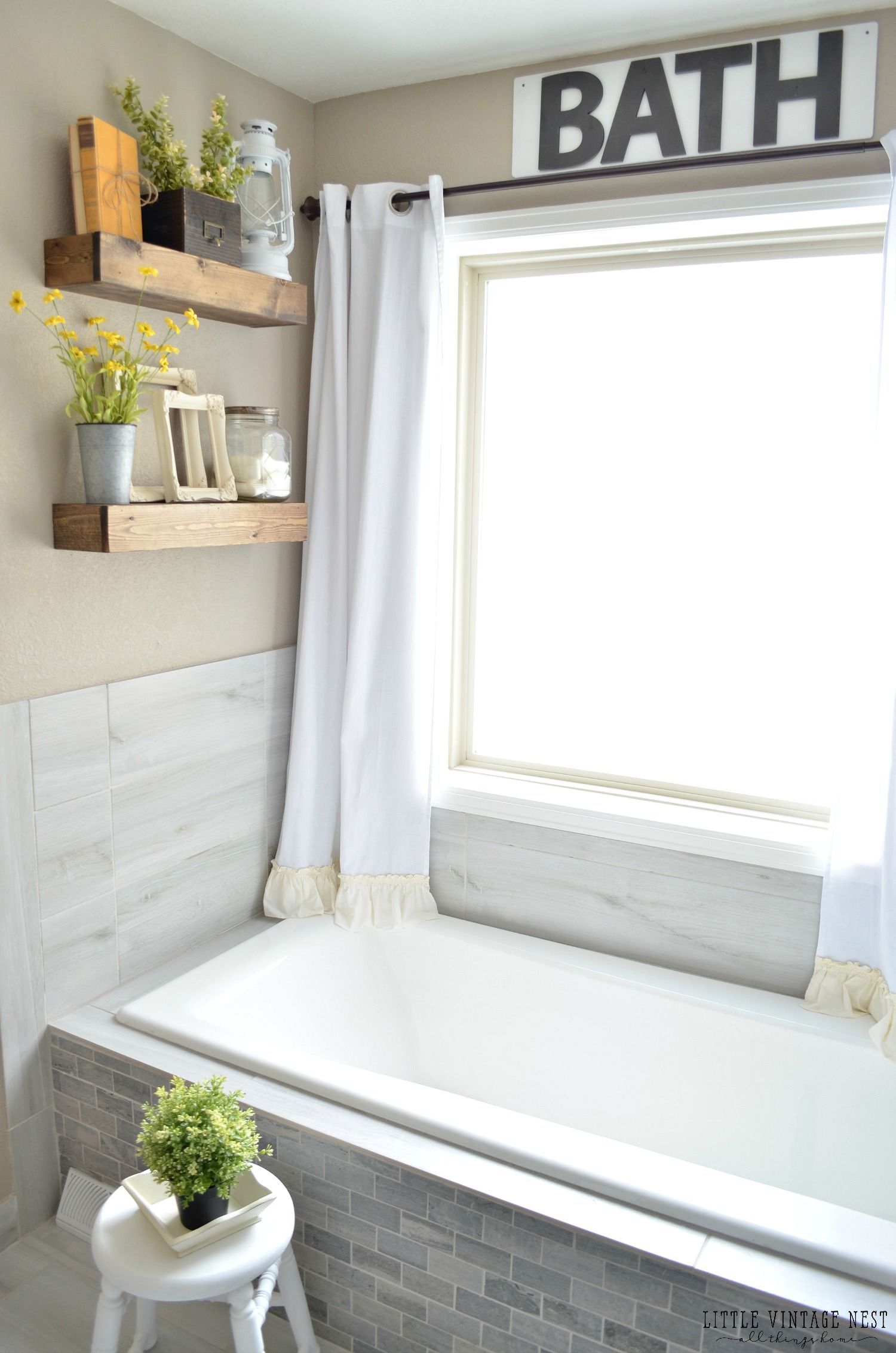 Farmhouse Master Bathroom Reveal -   19 bathroom window decor
 ideas