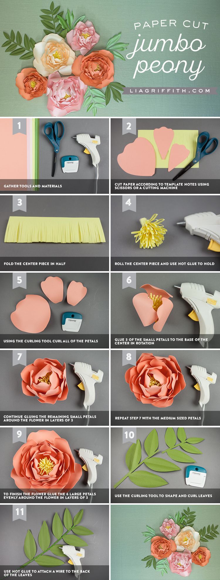 Have Floral Fun with This Paper Jumbo Peonies Backdrop -   19 diy paper peonies
 ideas