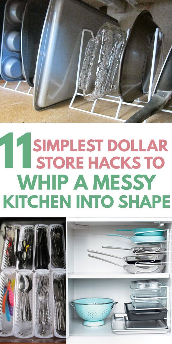 How to Declutter Your Kitchen with Dollar Store Organization Hacks -   19 dollar store pots
 ideas