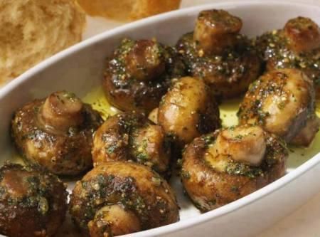 Roasted garlic mushrooms -   20 baked mushroom recipes
 ideas