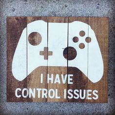 XBox Wood Sign, Control Issues Sign, Playroom Wood Sign, Game Room Decor, Teen Room Decor, Teen Wall Decor, Boys Room Decor, Boys Room Sign -   20 game room decor
 ideas