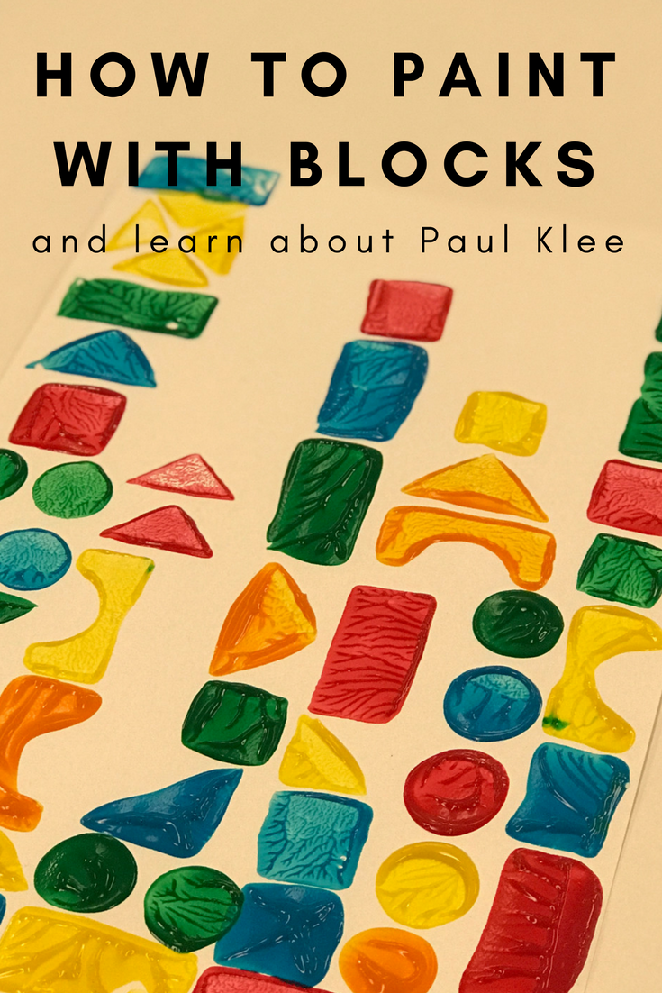 How to Paint with Blocks and Learn About Paul Klee -   20 preschool crafts shapes
 ideas