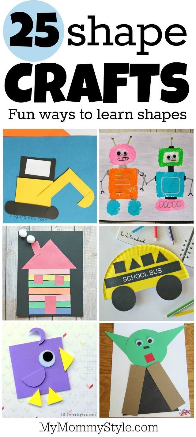 25 Shape Crafts -   20 preschool crafts shapes
 ideas