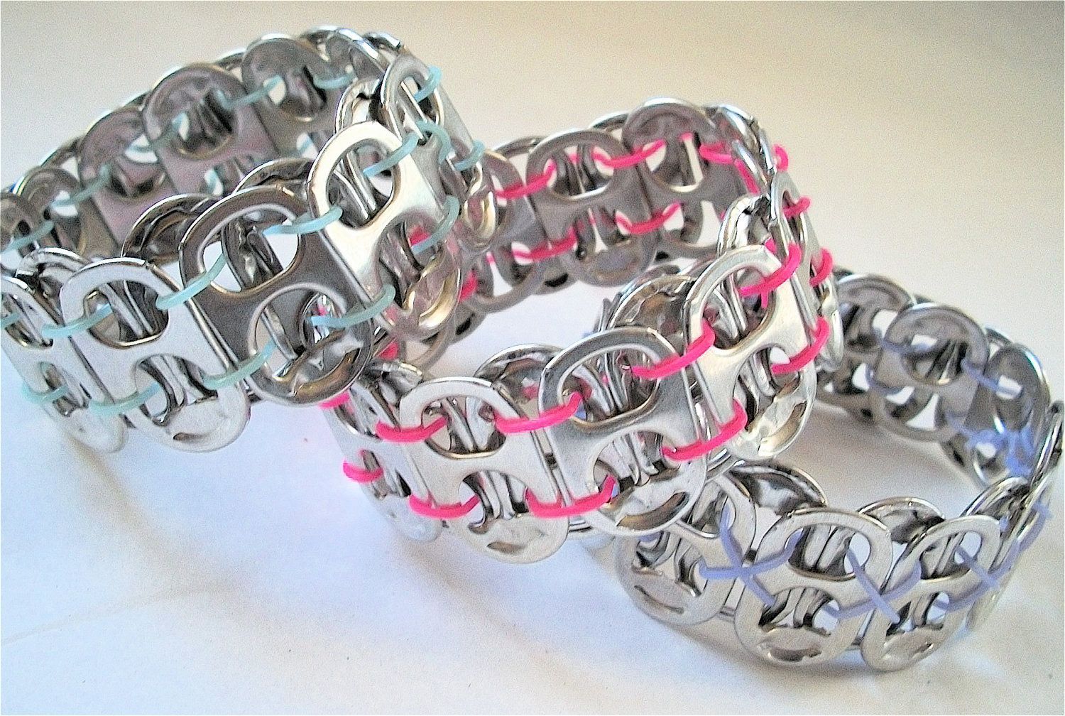 SODA TAB BRACELET - Simply Rosy - for teens and adults - eco-friendly/upcycled/recycled jewelry - under 10.00 -   20 recycled crafts for adults
 ideas
