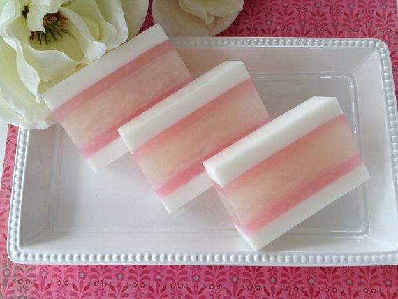 White Magnolia Soap - handcrafted glycerin soap -   21 diy soap for kids
 ideas