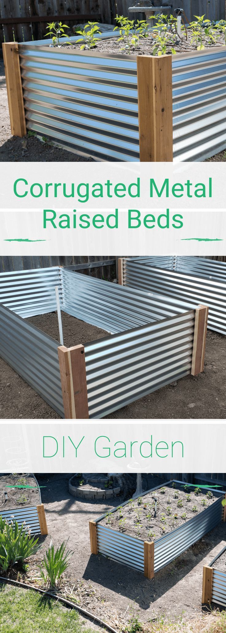 How To Build a Corrugated Metal Raised Bed -   21 garden beds
 ideas