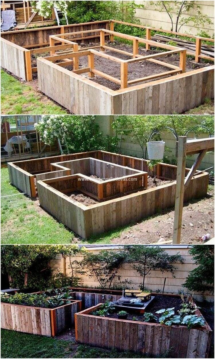 Awesome Wood Pallet DIY Projects You Can Try Today -   21 garden beds
 ideas