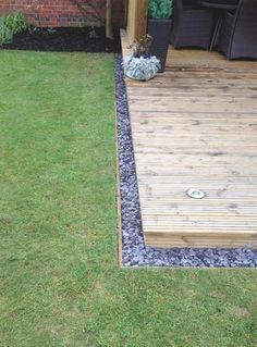 Use pebbles, rocks or pine straw against your house/wooden deck to divert termites -   21 pine garden edging
 ideas