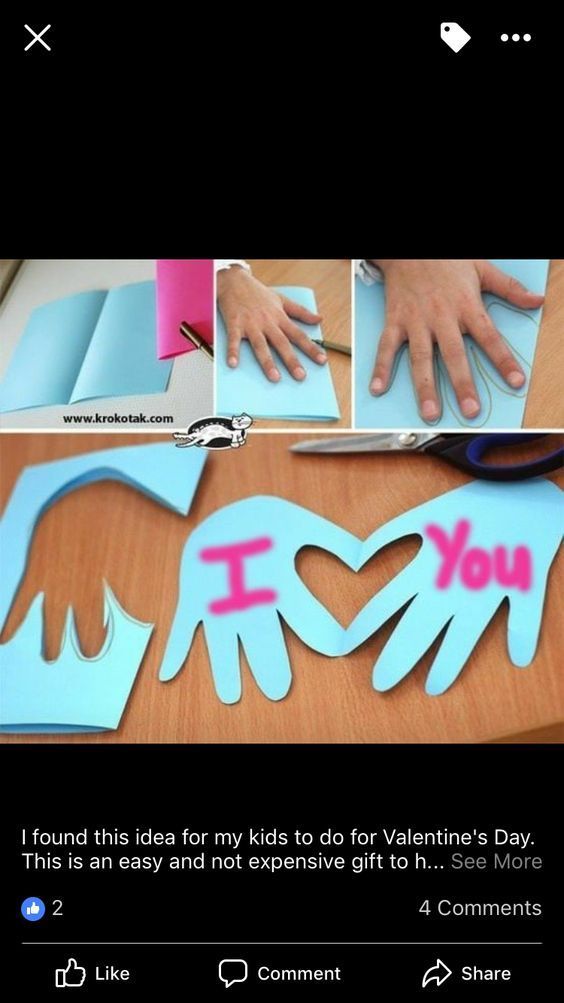 DIY 'I Love You Card' for Mothers Day -   21 valentines crafts for kids
 ideas
