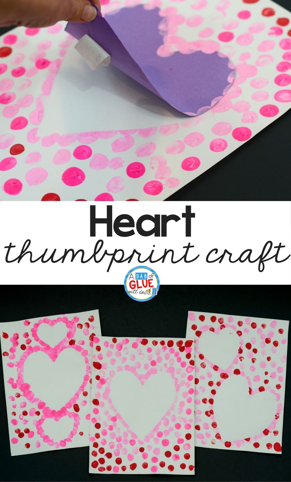 Heart Thumbprint Art - -   21 valentines crafts for kids
 ideas