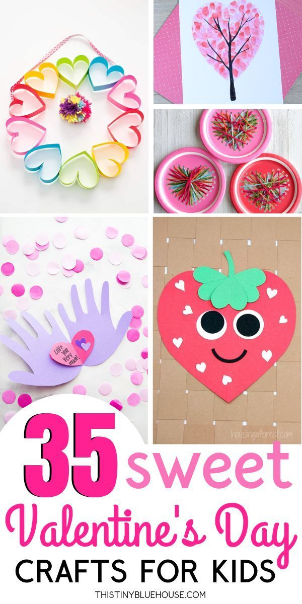 35 Adorable Valentine's Day Crafts For Kids -   21 valentines crafts for kids
 ideas