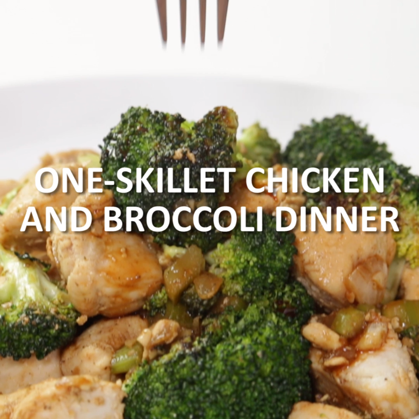 One-Skillet Chicken and Broccoli Dinner -   21 yummy broccoli recipes
 ideas