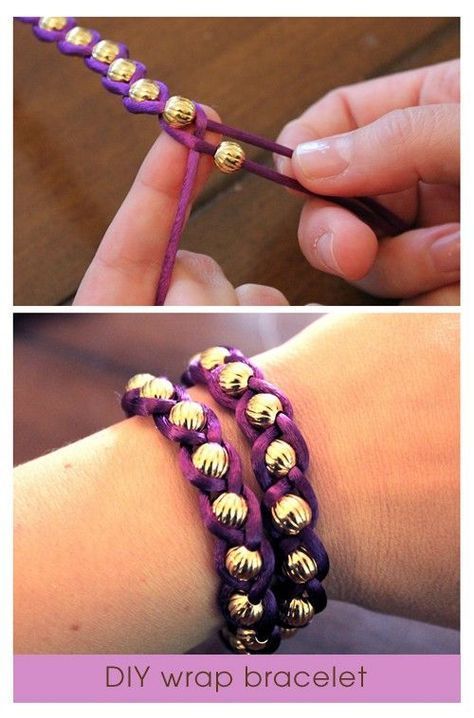 Embellished Wrap Bracelets -   22 diy fashion for teens
 ideas