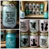 Magical Glittered Mason Jar With Light -   22 mason jar decorados
 ideas