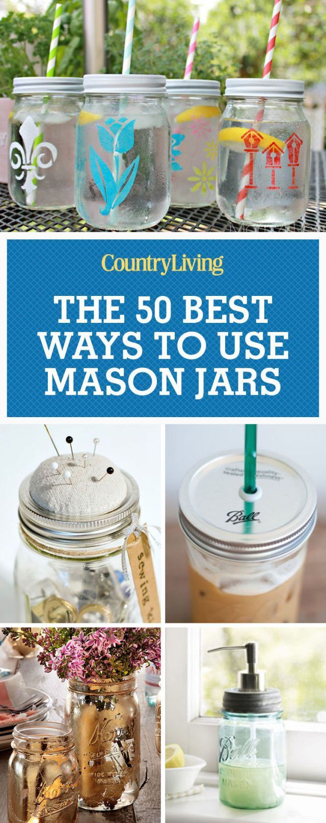 50+ Ways You Didn't Know You Can Use Mason Jars -   22 mason jar decorados
 ideas