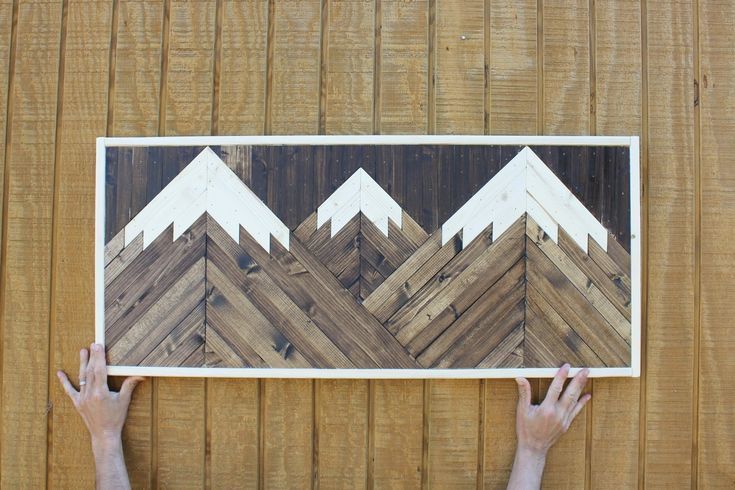 Mountain Wood Wall Art 6 -   22 mountain house decor
 ideas