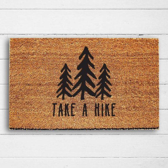 Take a Hike Funny Doormat | Outdoor Cabin Decor | Mountain Home | Nature Lover | Housewarming Gift | New Home Gift | Hand Painted -   22 mountain house decor
 ideas