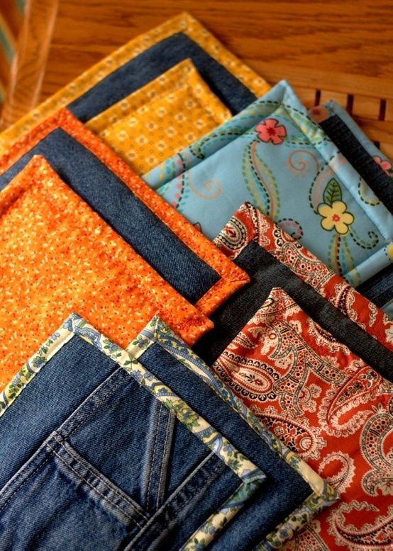 18 Fabulous Denim Creations -   22 recycled crafts jeans
 ideas
