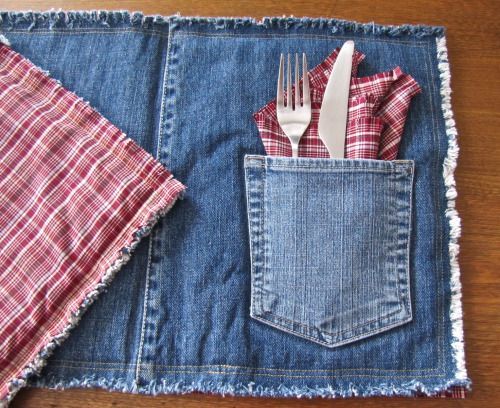 20 Ways to Upcycle Blue Jeans -   22 recycled crafts jeans
 ideas