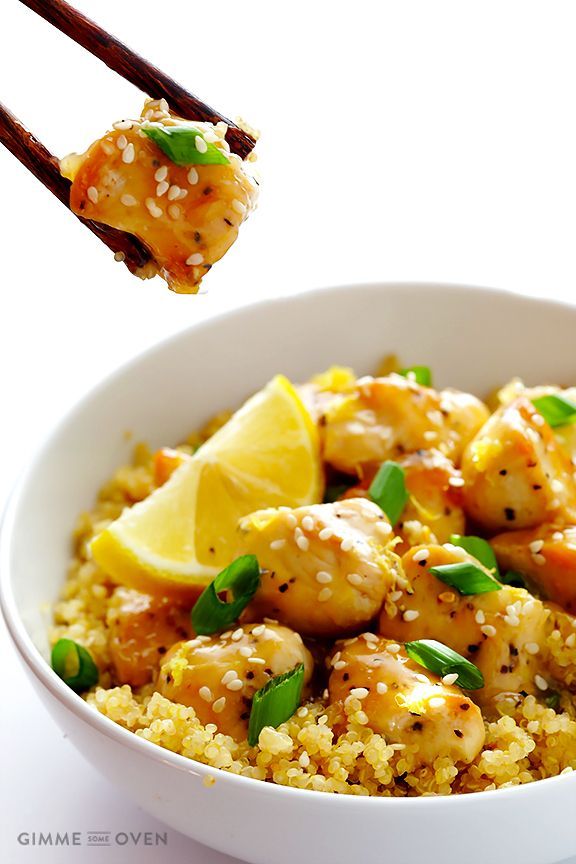 Skinny Honey Lemon Chicken -   23 chicken and quinoa recipes
 ideas
