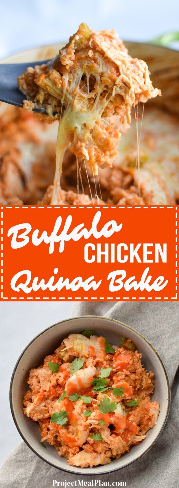 Buffalo Chicken Quinoa Bake -   23 chicken and quinoa recipes
 ideas