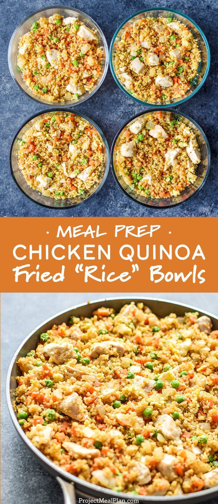 Meal Prep Chicken Quinoa Fried 