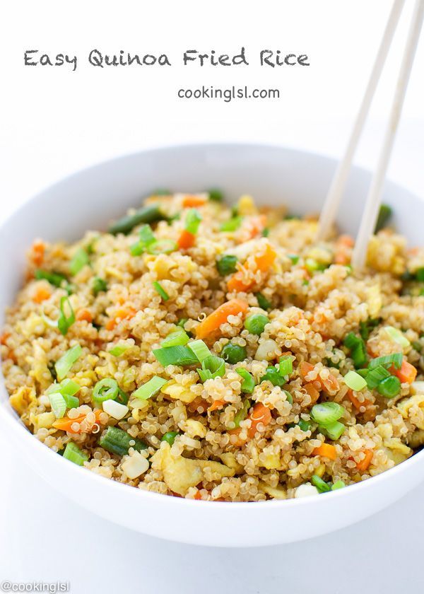 Easy Quinoa Fried Rice -   23 chicken and quinoa recipes
 ideas
