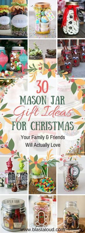 30 Mason Jar Gift Ideas For Christmas That People Will Actually Love -   23 christmas crafts presents
 ideas